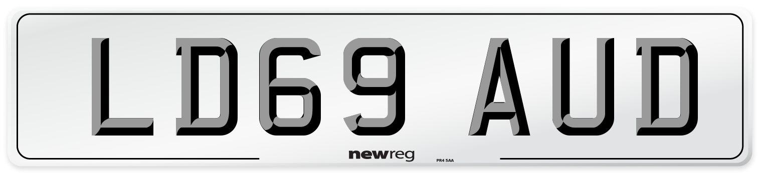 LD69 AUD Number Plate from New Reg